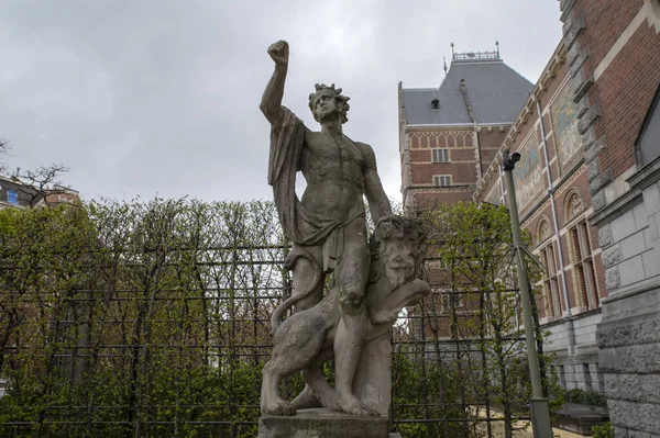 Estatua Androcles León Amsterdam Holanda 2022 — Foto de Stock
