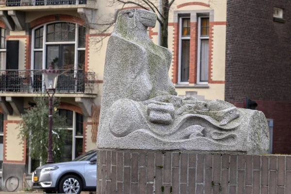 Статуя Висаренд Амстердаме Нидерланды 2022 — стоковое фото