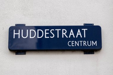 Amsterdam 'daki Sokak İşareti 8-2-2022