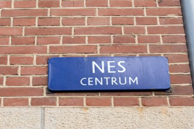 Amsterdam 'daki Sokak İşareti 14-3-2022