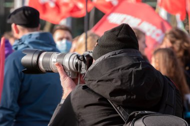 Amsterdam 'da Niet Mijn Schuld Gösterisinde Fotoğraf Çekmek 5-2-2022