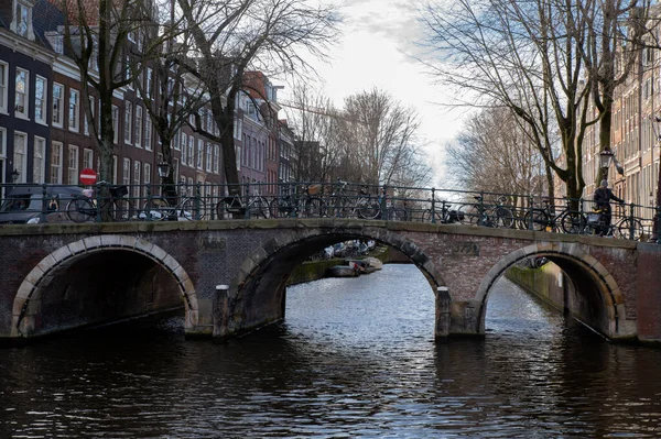 Vier Heemskinderenbrug Bridge Amsterdam Paesi Bassi 2022 — Foto Stock