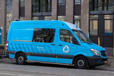 Waternet Şirketi Van Amsterdam 'da 17-3-2022