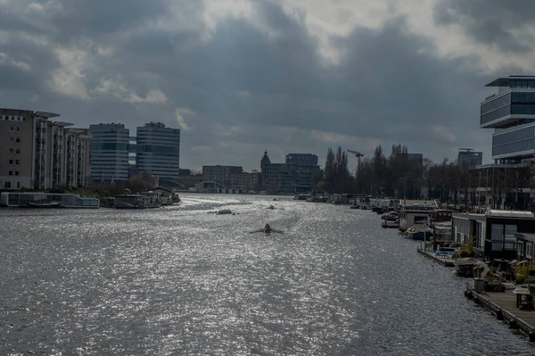 Вид Моста Берлао Амстердаме Нидерланды 2022 — стоковое фото