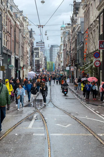 Vlhký Den Pro Davy Kingdsday Amsterdamu 2019 — Stock fotografie