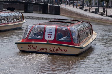 Hof Van Holland Kanal Teknesi Amsterdam 'da 28-6-2022 Hollanda