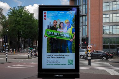 Billboard Gemeente Amsterdam Reklamcılık: Baan Met Toekomst Amsterdam 28-6-2022