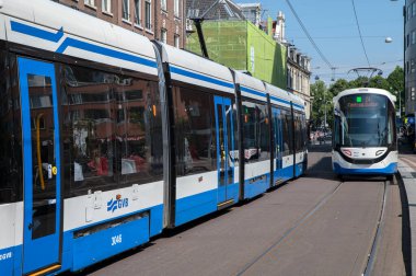 Amsterdam 'da 2 Tramvay 24 Hollanda 24-6-2022