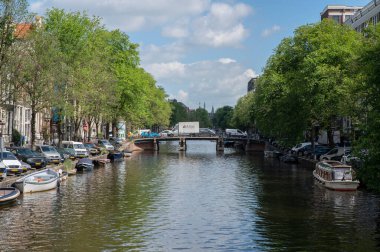 Amsterdam 'daki Heibrug Köprüsü' nden Hollanda 28-6-2022