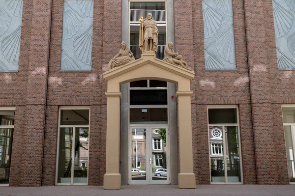 Former Entrance Sint Jacob Old Folkshome Building Amsterdam Netherlands 2022 — Fotografia de Stock