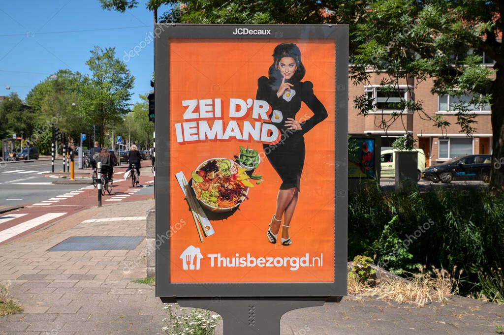 Billboard Thuisbezorgd.nl At Amsterdam The Netherlands 22-6-2022