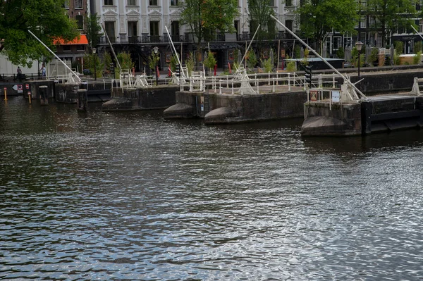 Amstelsluizen Amstel River Amsterdam Netherlands 2022 — Stockfoto