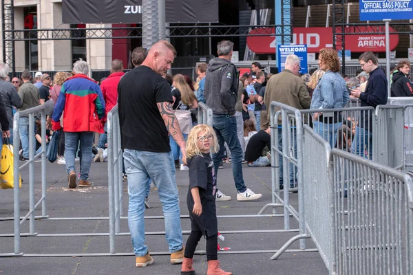 Fans Prepare Last Three Concerts Rolling Stones Amsterdam Netherlands 2022 — Stok fotoğraf