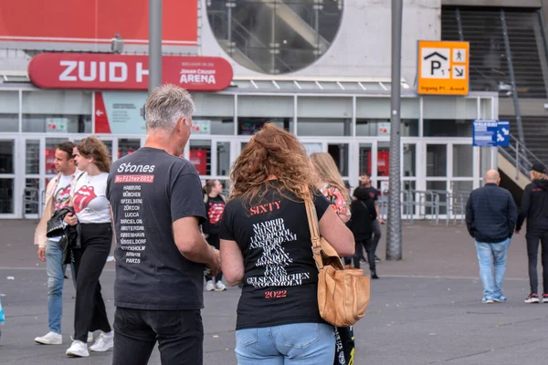 Fans Prepare Last Three Concerts Rolling Stones Amsterdam Netherlands 2022 — Foto Stock