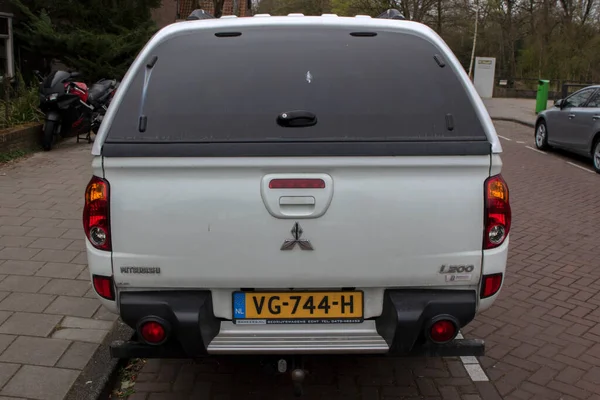Backside View Mitsubishi L200 Car Amsterdam Netherlands 2022 — Stockfoto