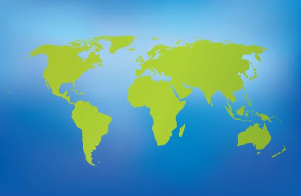 Detaylı yeşil Dünya Haritası