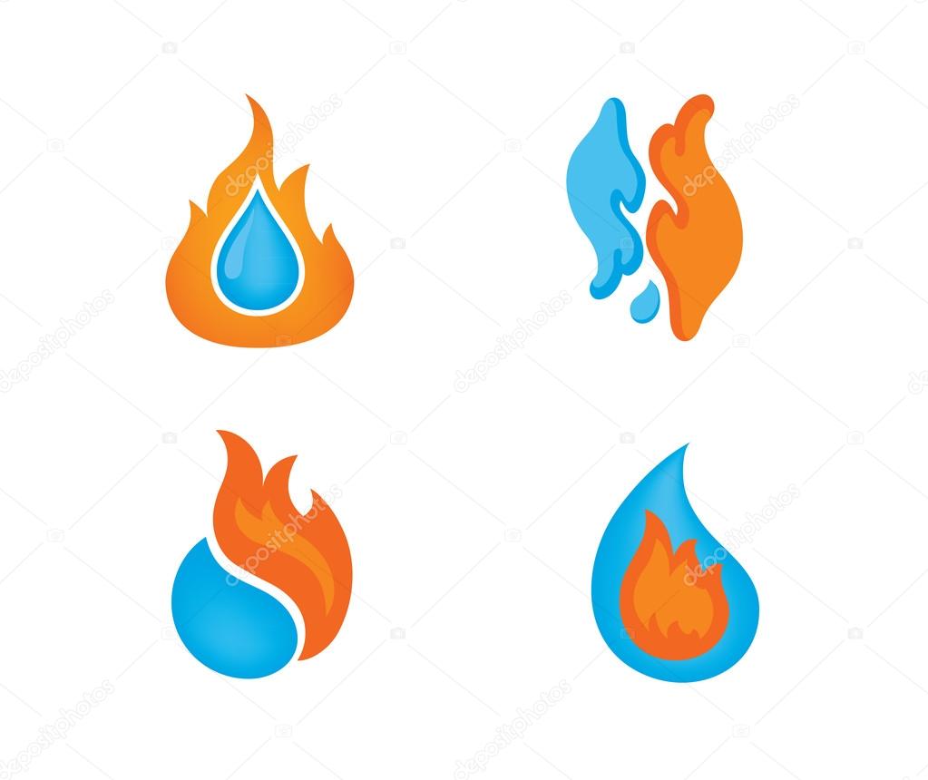 FIre and water design elements