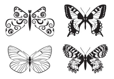 tek renkli kelebekler dizi