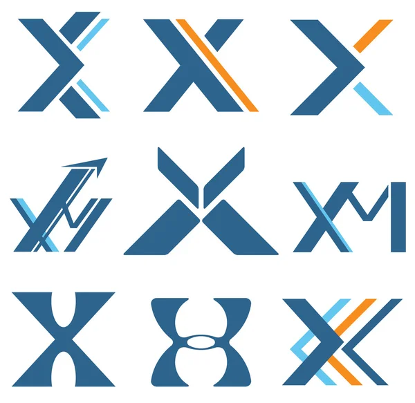 Γράμμα x σχέδιαlettre x dessins — Διανυσματικό Αρχείο