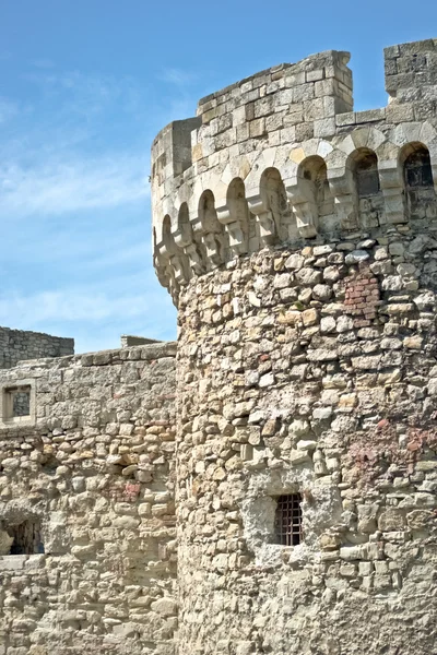 Fortress parede de tijolo de pedra — Fotografia de Stock
