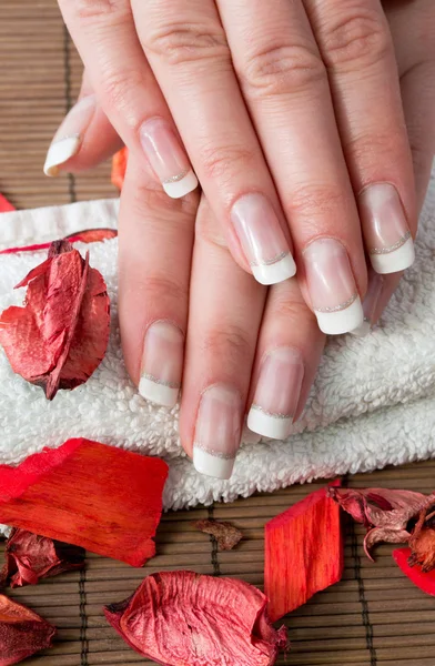 Manicure de unhas — Fotografia de Stock