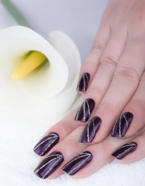 Nagels Manicure — Stockfoto