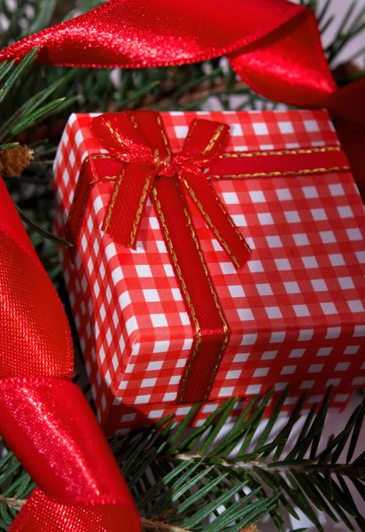 Weihnachtsgeschenkboxen — Stockfoto