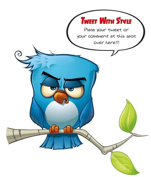 Tweeter Blue Bird Sharp — Stock Photo, Image