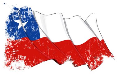 Chile Flag Grunge clipart