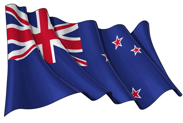Neuseeland-Flagge — Stockfoto
