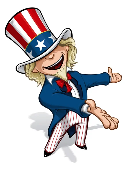 Uncle Sam Presenting — Stock Photo, Image