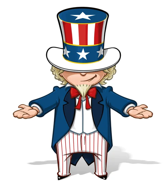 Uncle Sam Showing — Stock Photo, Image