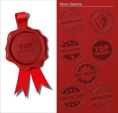 Wax Shield - Top Secret & Important clipart