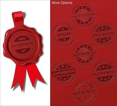 Wax Shield - Authenticity Seal clipart