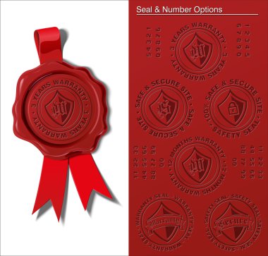 Wax Seal - Warranty & Safety Seal clipart