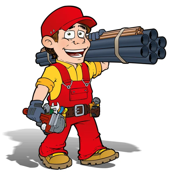 Handyman - Klempner rot — Stockfoto