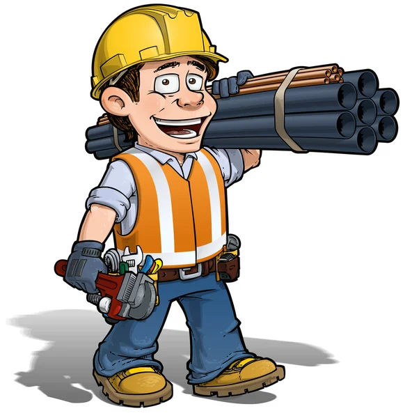 Constraction Worker -- Carpenter — Stock Vector