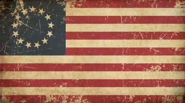 USA Betsy Ross Aged Flat Flag clipart
