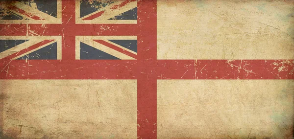 Britse Marine ensign platte leeftijd — Stockfoto