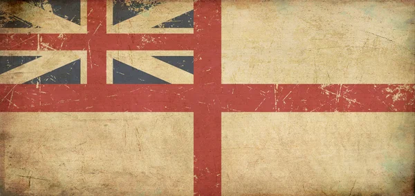 British Naval Ensign 1606-1801 (The King's Colours) Flat Aged — Stock Photo, Image