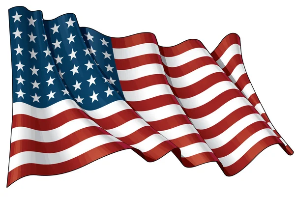 Bandeira dos EUA WWI-WWII (48 estrelas ) — Fotografia de Stock