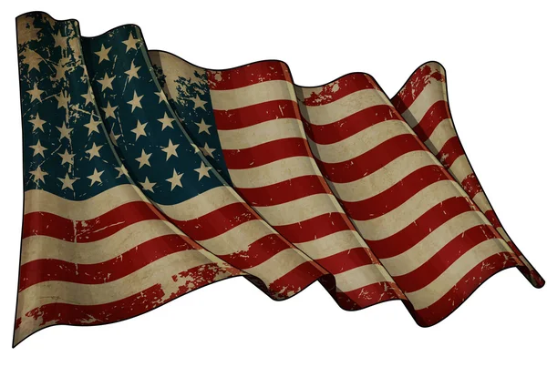 US Flag WWI-WWII (48 stjerner) Historisk flag - Stock-foto