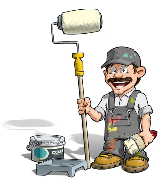 Handyman - Pintor — Vector de stock