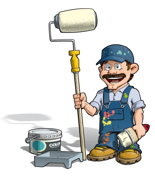 Handyman - Pintor — Vector de stock