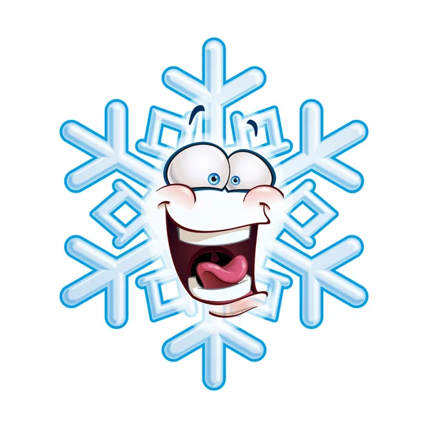 Snowflake Head - LOL — Stock Vector