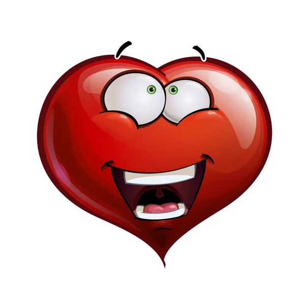 Heart Faces Happy Emoticons - Wanderful — Stock Vector