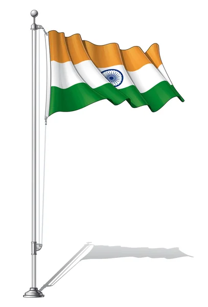 Flag Pole India — Stock Vector