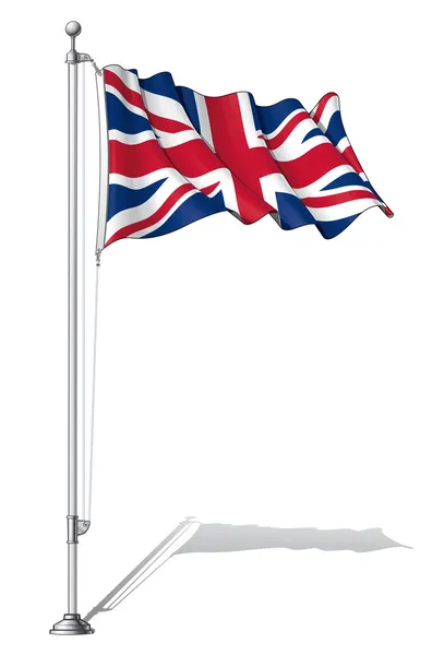旗のポール英国 — ストックベクタ