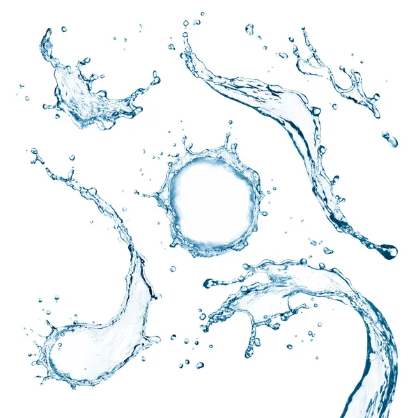 Water splash collage — Stock Photo, Image