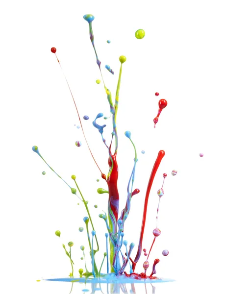 Colorful paint splash — Stock Photo, Image